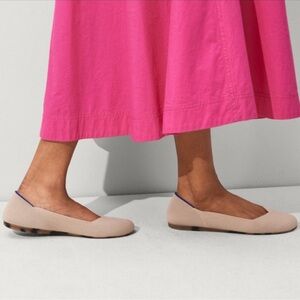 Rothys The Flat Ecru Round Toe Slip on Ballet Flat | 10.5